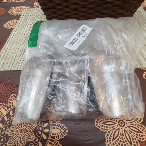 Eight Inch Stainless Steel Metal Utility Scoopers Set of 5 - Picture 2 of 6